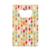Abstract patroon van stijl Retro Kredietkaart Flessenopener (Voorkant)
