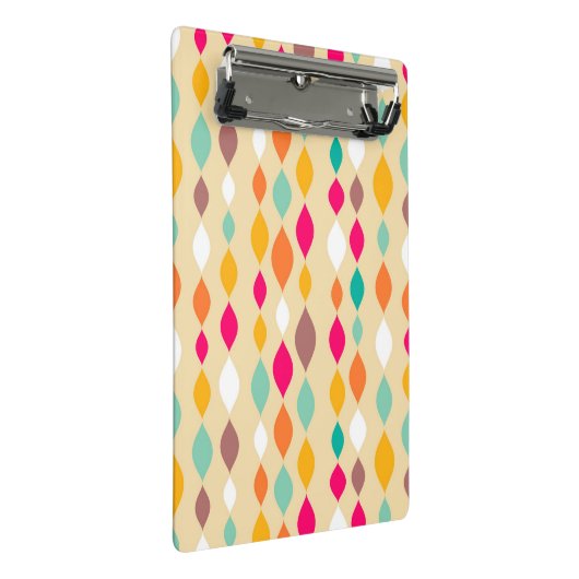 Abstract patroon van stijl Retro Mini Klembord (Schuin)