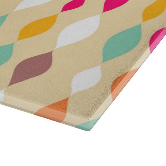 Abstract patroon van stijl Retro Snijplank (Hoek)