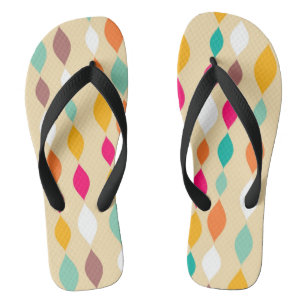 Abstract patroon van stijl Retro Teenslippers