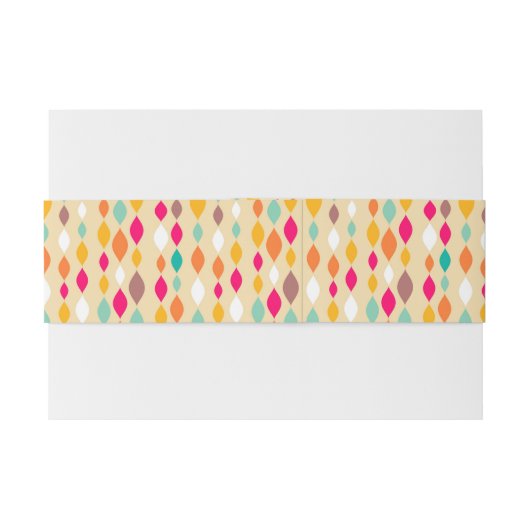 Abstract patroon van stijl Retro Uitnodigingen Wikkel (Achterkant Voorbeeld)