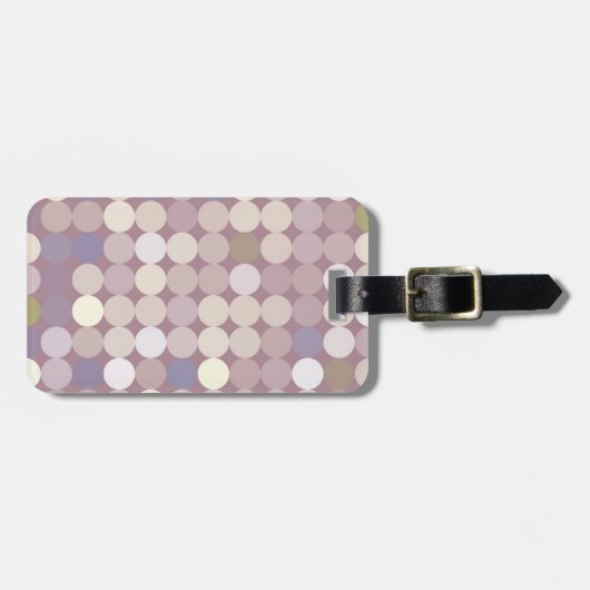 Abstract patroon van verbindingscirkels bagagelabel (Voorkant horizontaal)