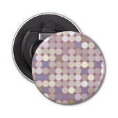 Abstract patroon van verbindingscirkels button flesopener (Voorkant)