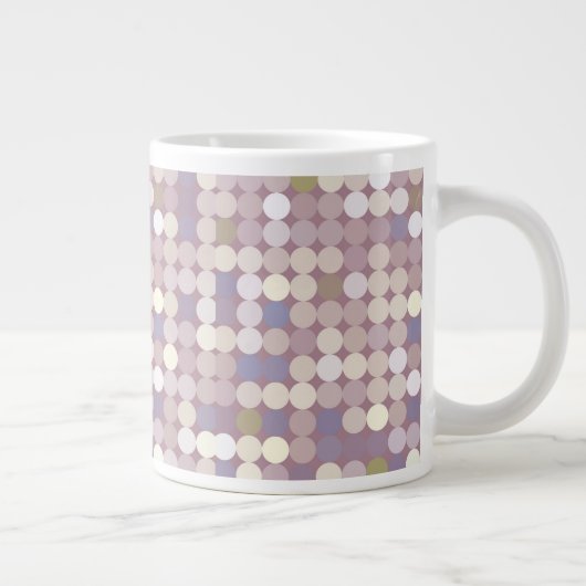 Abstract patroon van verbindingscirkels extra grote beker (Rechts)