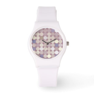 Abstract patroon van verbindingscirkels horloge