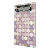 Abstract patroon van verbindingscirkels mini klembord (Angled2)