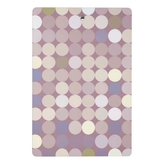 Abstract patroon van verbindingscirkels mini klembord (Achterkant)