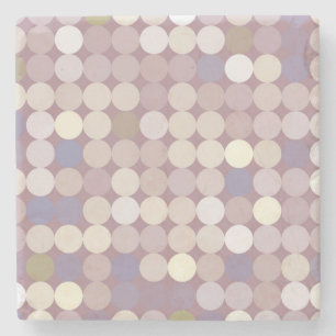 Abstract patroon van verbindingscirkels stenen onderzetter