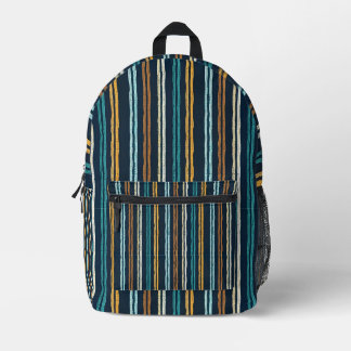 Abstract patroon van verticale lijnen bedrukte rugzak