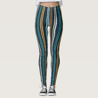 Abstract patroon van verticale lijnen leggings