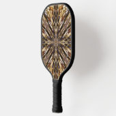 Abstract patroon van zaadkralen pickleball paddle (Links)