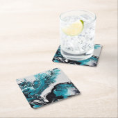 Abstract patroon. vierkante kartonnen onderzetter (Insitu)