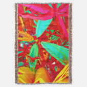 Abstract patroon voor levendige kleuren deken (Voorkant Verticaal)