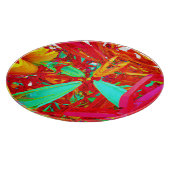 Abstract patroon voor levendige kleuren snijplank (Hoek)
