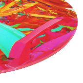Abstract patroon voor levendige kleuren snijplank (Hoek)