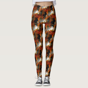 Abstract patroon voor verlichting en kleuren leggings