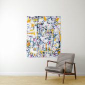 Abstract patroon wandkleed (In situ)