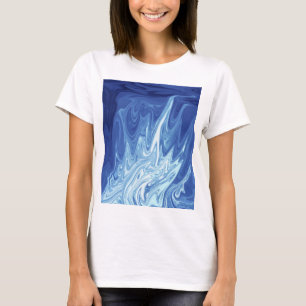 abstract patroon waterverf t-shirt