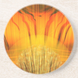 abstract patroon zandsteen onderzetter