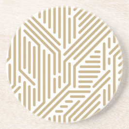 Abstract patroon zandsteen onderzetter