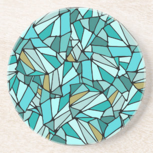 Abstract patroon zandsteen onderzetter