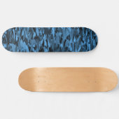 Abstract patroonblauw zwart skateboard (Horizontaal)