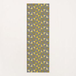 Abstract patroongeel en grijs yogamat
