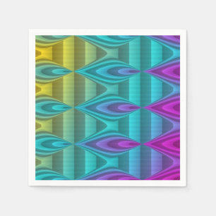 Abstract Patroonontwerp gekleurd + uw ideeën Servet