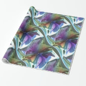 Abstract patroonpatroon paradijs cadeaupapier (Uitgerold)