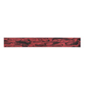 Abstract patroonrood zwart grosgrain lint (Voorkant)
