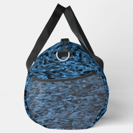 Abstract Pattern Blue Black Duffel Bag Plunjezak (Rechts)