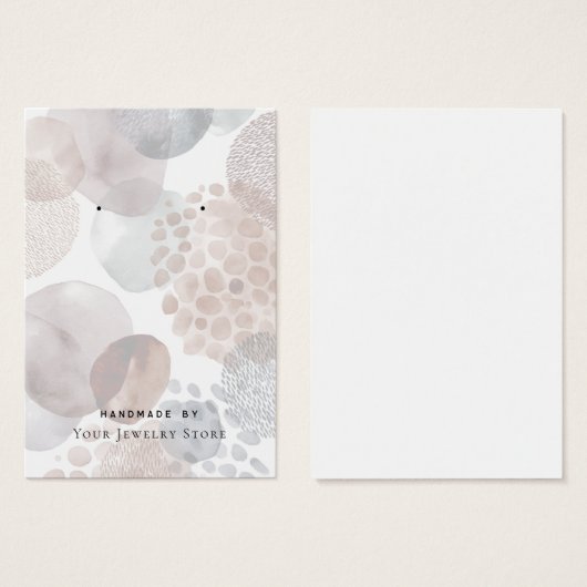 Abstract Pattern Earring Business Cards Visitekaartje (Voorkant /achterkant)