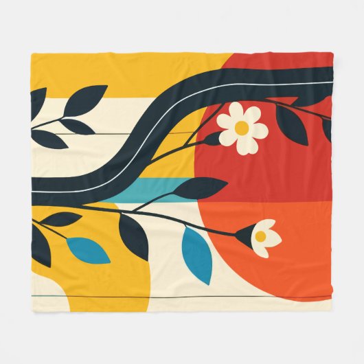 abstract pattern fleece deken (Voorkant (Horizontaal))