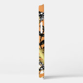 abstract pattern on orange yellow background with  Case-Mate iPhone case (Achterkant / Rechts)