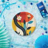 abstract pattern papieren bordje (Feest)