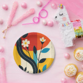 abstract pattern papieren bordje (Feest)