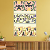 Abstract Pattern Portfolio Pl.18  Canvas Afdruk (Insitu (Woonkamer))