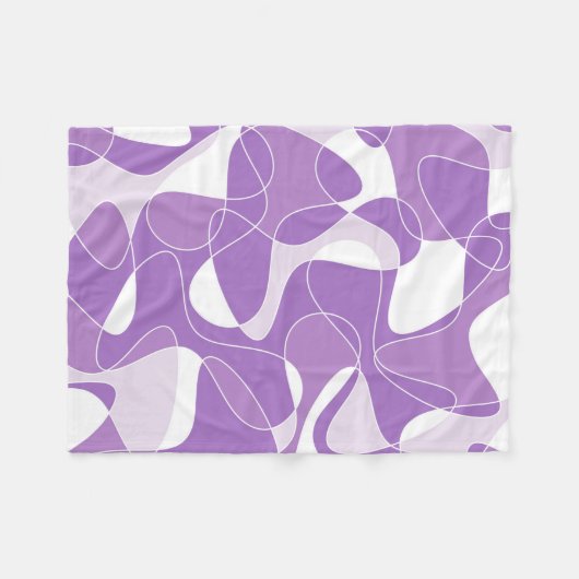 Abstract pattern — purple. fleece deken (Voorkant (Horizontaal))