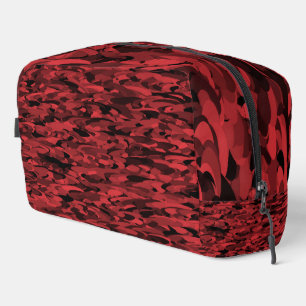 Abstract Pattern Red Black toilettas Toilettasje