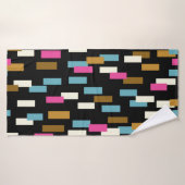 Abstract pattern with textured geometric shapes. a badhanddoek (Badhanddoek)