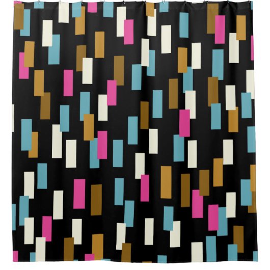 Abstract pattern with textured geometric shapes. a douchegordijn (Voorkant)