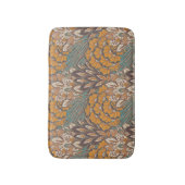 Abstract Peacock Feather Pattern Badmat (Voorkant Verticaal)