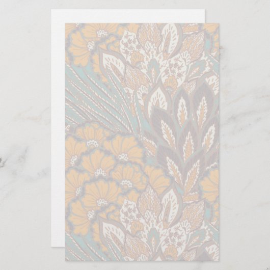 Abstract Peacock Feather Pattern Briefpapier (Voorkant / Achterkant)