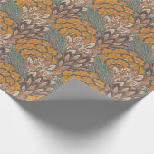 Abstract Peacock Feather Pattern Cadeaupapier (Hoek)