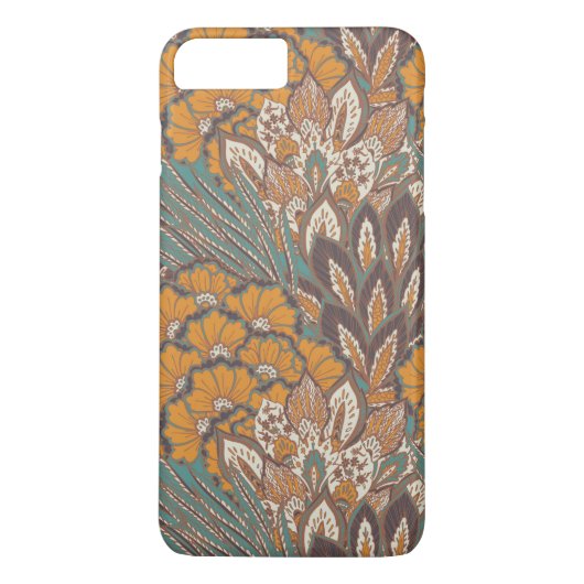 Abstract Peacock Feather Pattern Case-Mate iPhone Case (Achterkant)