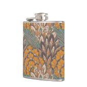 Abstract Peacock Feather Pattern Heupfles (Links)