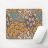 Abstract Peacock Feather Pattern Muismat (Met muis)