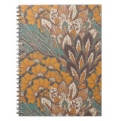 Abstract Peacock Feather Pattern Notitieboek (Voorkant)