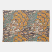 Abstract Peacock Feather Pattern Theedoek (Horizontaal)