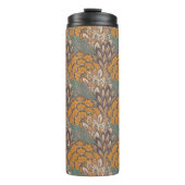 Abstract Peacock Feather Pattern Thermosbeker (Voorkant)